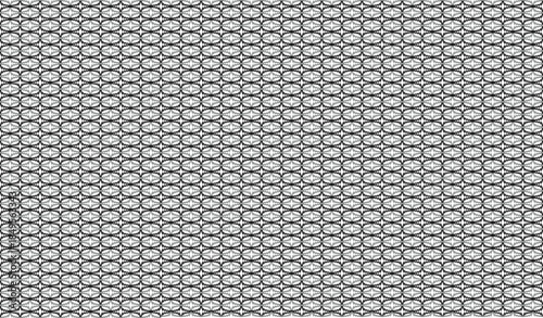 Geometric seamless pattern with abstract overlapping oval in black and grey on white background. Vector illustration, for masculine shirt dress cloth sportswear  casual cover decoration wallpaper 