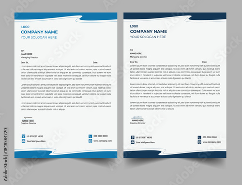 professional corporate company business letterhead template design
