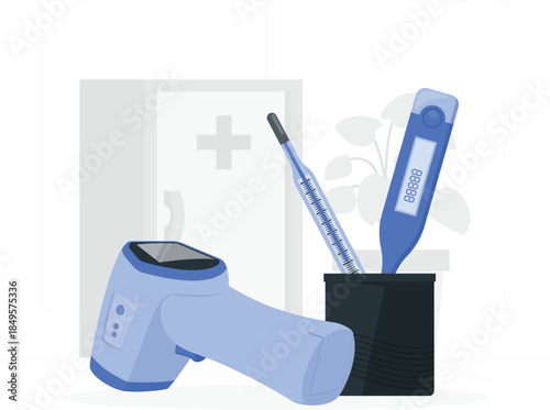 Medical thermometer and infrared forehead thermometer temperature