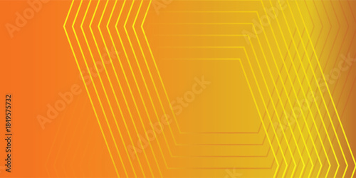 Vibrant Yellow and Orange Gradient Hexagon Background