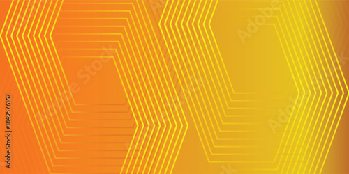 Vibrant Yellow and Orange Gradient Hexagon Background