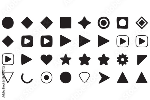 Modern Interface Buttons Illustration for Digital Products and Dashboards