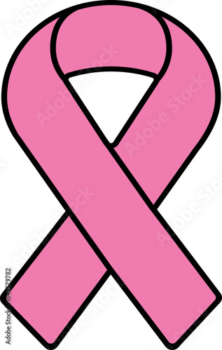 Breast cancer awareness ribbon, layered color file for cutting in Silhouette, vector art, clipart, pink ribbon health, breast cancer awareness, woman.
