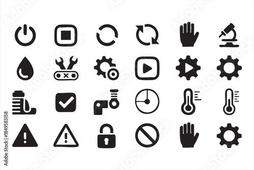 Application Control Icons for Interactive System Panels