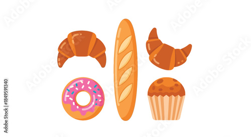 Delicious Assortment of Freshly Baked Pastries and Breads.