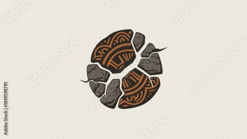 Butterfly on a black or white background with a cute turtle vector illustration and nature pattern design featuring a reptile shell and fun animal art