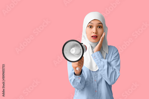 Shocked young Asian Muslim ...