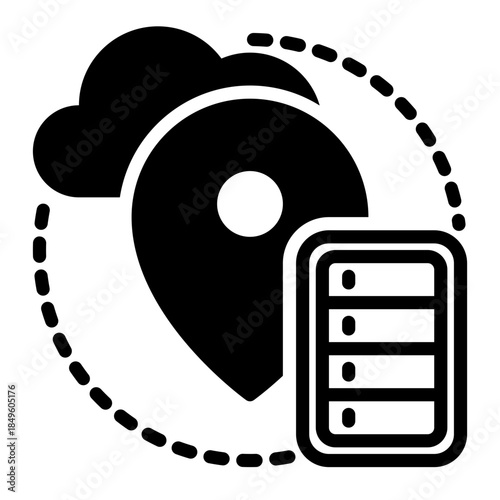 address icon, glyph icon style