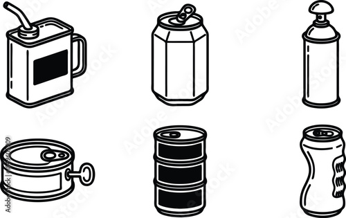 Collection of various storage containers