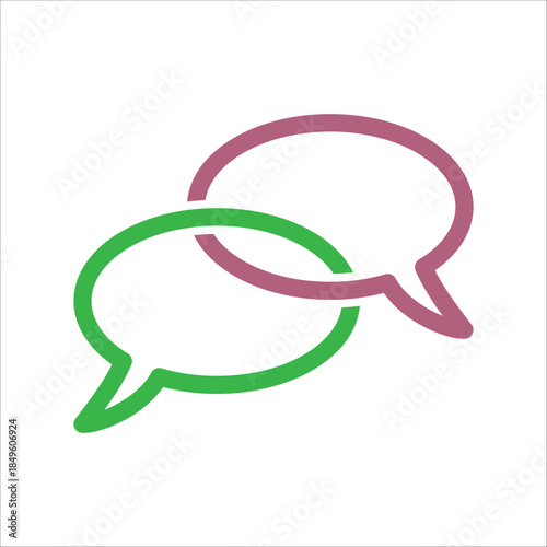 Speech bubble icon vector design template