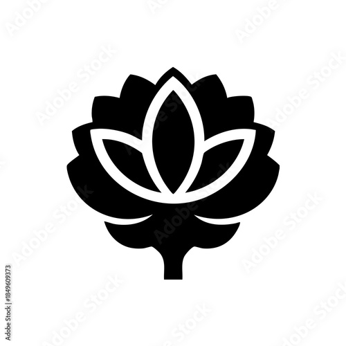 Bold Lotus Icon