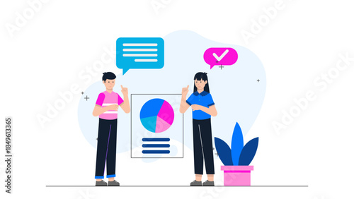 Sales Representative Closing a Deal with a Handshake. Business Flat Vector Illustration