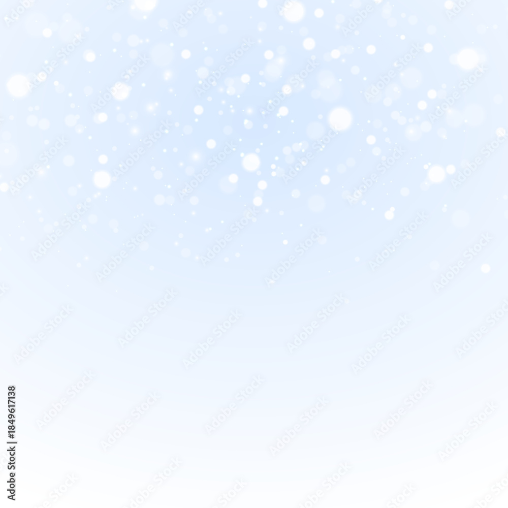 Fototapeta premium White dust png, glowing bokeh, shimmer particles, sparkling flare, snow. Christmas magic dust, confetti, luminous light. Transparent png with floating particles.