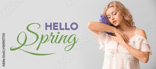 Beautiful young woman with ...