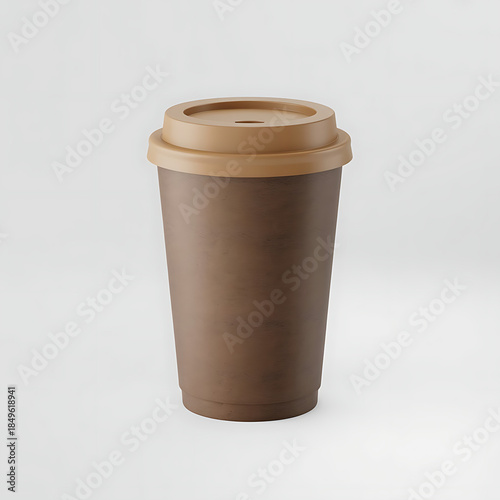 Eco Friendly Brown Paper Coffee Cup Mockup