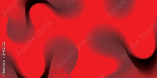 Dynamic Red and Black Abstract Wavy Pattern Background.