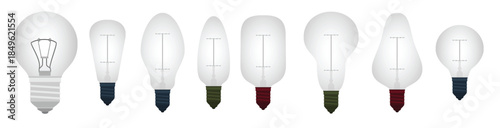 light bulb ampoule vector