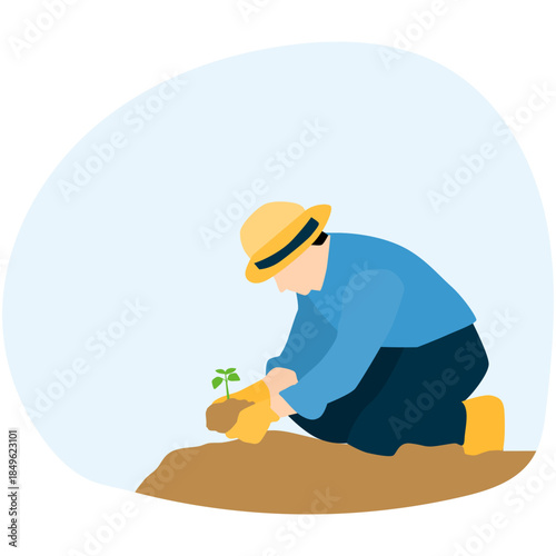 Farmer Illustration