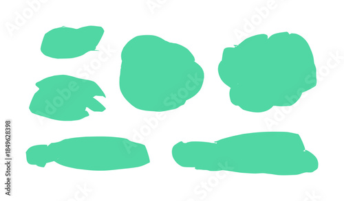 Grüntürkise abstrakte Farbkleckse