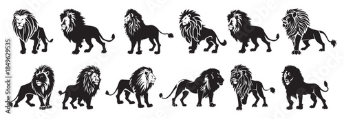 lion king silhouette black logo animals silhouettes icons