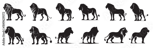  lion king silhouette black logo animals silhouettes icons
