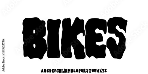 Creative Hand Drawn Uppercase. Street Art Classic Lettering Fashion Designs Typography modern serif decorative vintage concept	