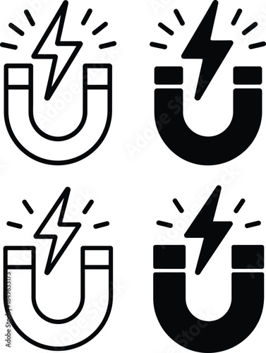 Electromagnetic attraction and repulsion