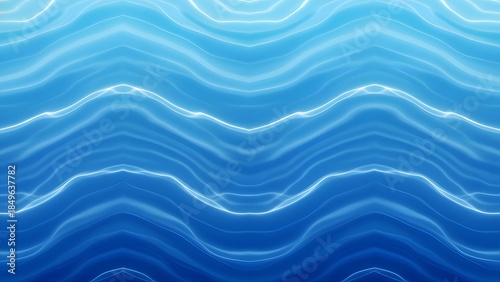Blue Wavy Lines Pattern Background Design.