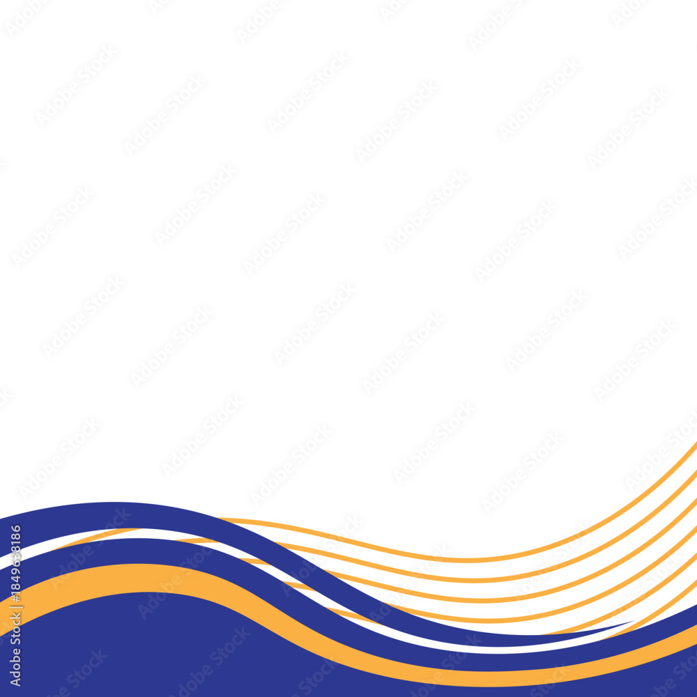 Obraz premium Business Footer With Line Decoration