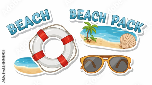 Beach Pack Summer Vacation Essentials Collection.