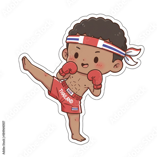 Chibi Muay Thai Boy Boxing