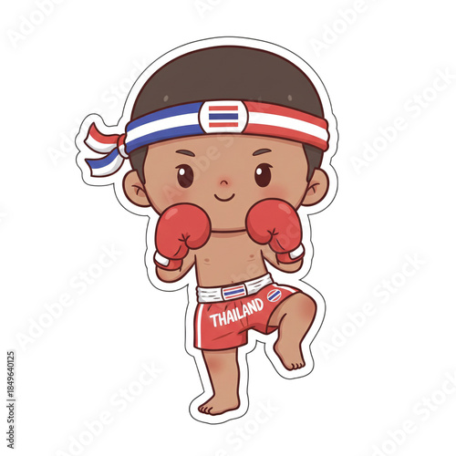 Chibi Muay Thai Boy Boxing