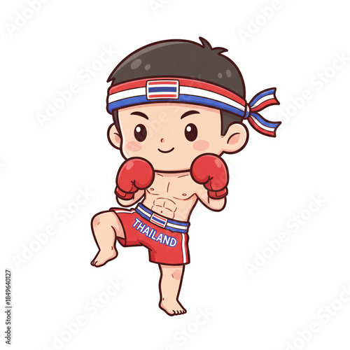 Chibi Muay Thai Boy Boxing