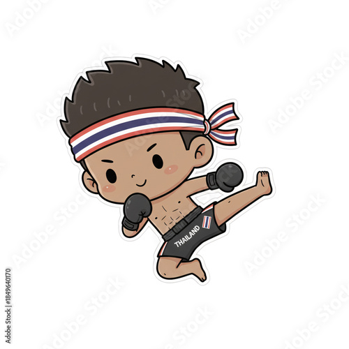 Chibi Muay Thai Boy Boxing