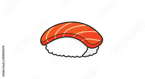 Delicious salmon sushi nigiri, a Japanese culinary delight.