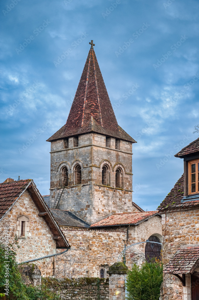 Fototapeta premium Carennac is a French town and commune, in the Midi-Pyrénées region, Lot department, in the district of Gourdon and canton of Vayrac