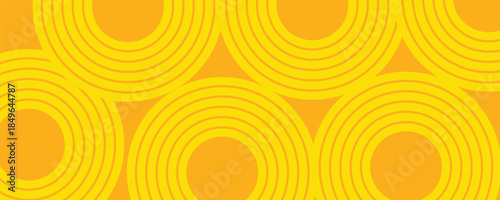 Pasta background yellow, spaghetti abstract geometric pattern. modern eps 10.
