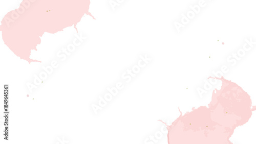 Pink Blobs on White Background