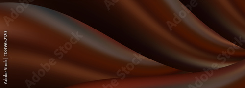 Abstract Brown Waves With Smooth Curves For Rich, Warm Background Design And Modern Visuals Projects.vector eps10