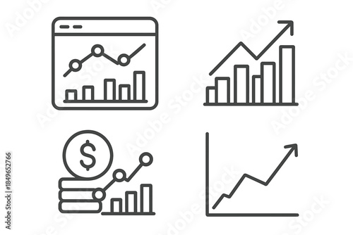 Financial Growth Icons