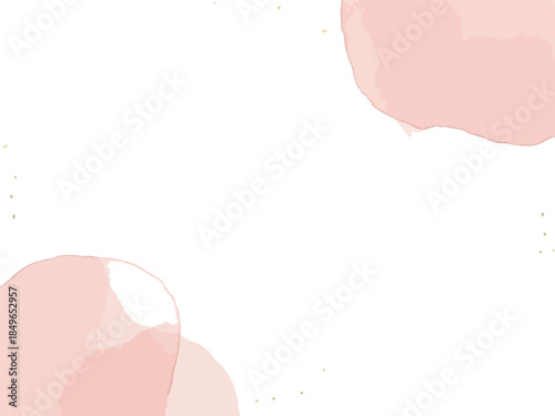 Pink Blobs on White Background