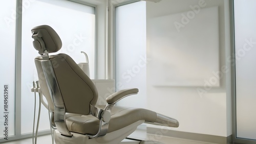 Dentist Chair in Modern Dental Clinic Office.