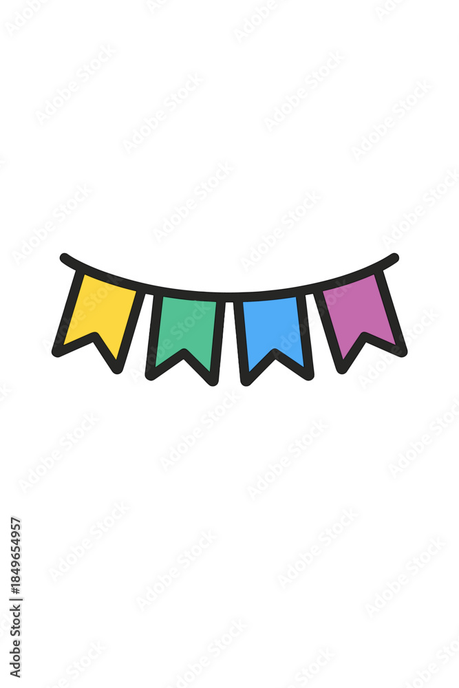 Fototapeta premium Party Bunting Flags