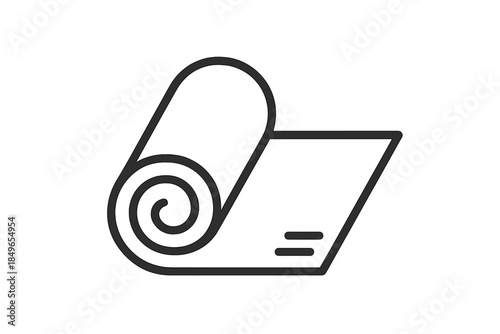Yoga mat icon
