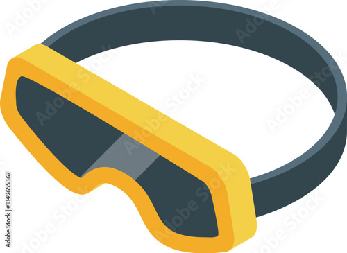 Yellow ski goggles are essential for protecting eyes from sun, wind, and snow while skiing downhill