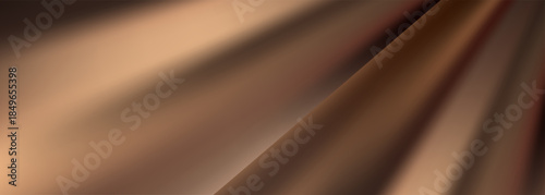 Brown Abstract Fabric Ribbons Blur Texture With Warm Gradient Lines And Soft Light Backdrop.vector illustration eps10
