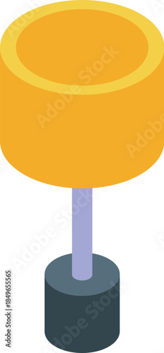 Stylish floor lamp bringing warm light to modern interior design