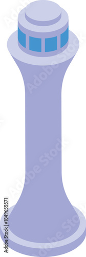 Airport traffic control tower ensuring safe and efficient aircraft movement on the ground and in the air