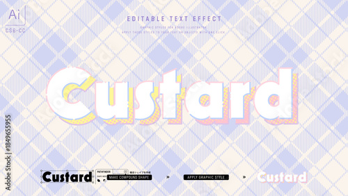 パステルファンシーなデザインのグラフィックスタイルテンプレート