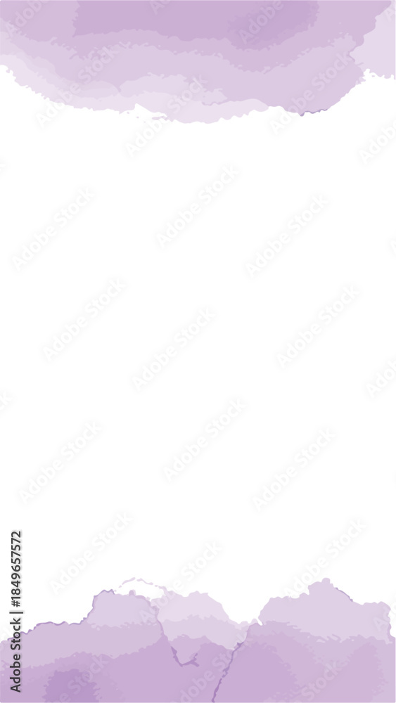 Obraz premium Purple Clouds Isolated on White Background